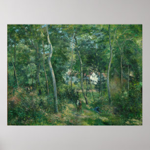 Camille Pissarro Edge of Woods Near L'Hermitage Poster