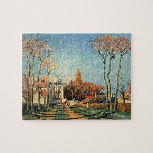 Camille Pissarro Entrance to Village of Voisins Jigsaw Puzzle (Horizontal)