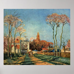 Camille Pissarro  Entrance to Voisins Village 1872 Poster