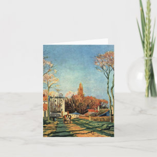 Camille Pissarro Entrance Village of Voisins Card