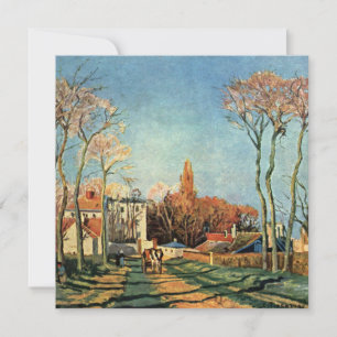 Camille Pissarro Entrance Village of Voisins Card