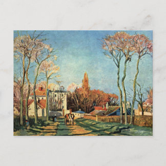 Camille Pissarro Entrance Village of Voisins Postcard