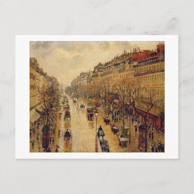 Camille Pissarro Fine Art Impressionist cards, Gif Postcard (Front)