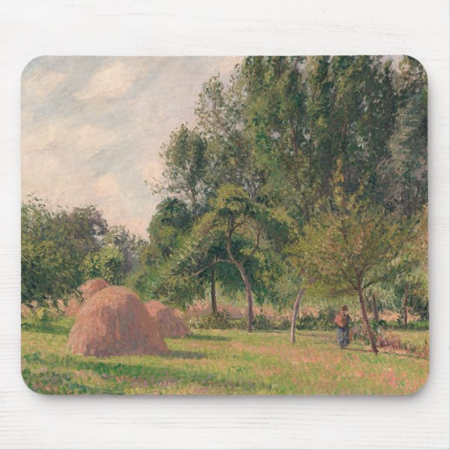 Camille Pissarro - Haystacks, Morning, Eragny Mouse Mat (Front)