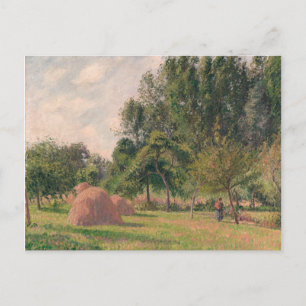 Camille Pissarro Haystacks, Morning, Eragny Postcard