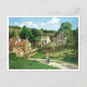 Camille Pissarro - Hermitage Pontoise 1867 Oil Postcard