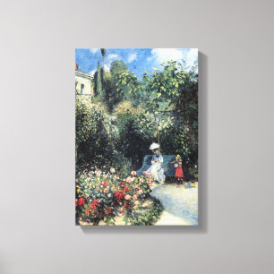 Camille Pissarro In the Garden of Les Mathurins  Canvas Print