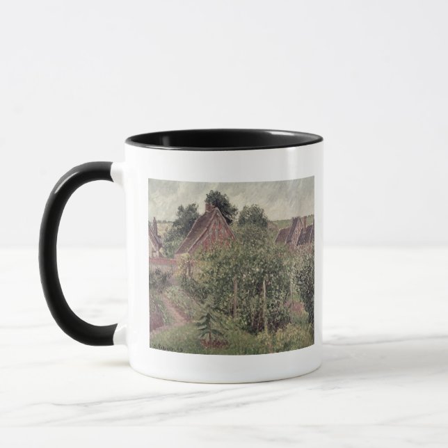 Camille Pissarro | Landscape with Cottage Roofs, 1 Mug (Left)