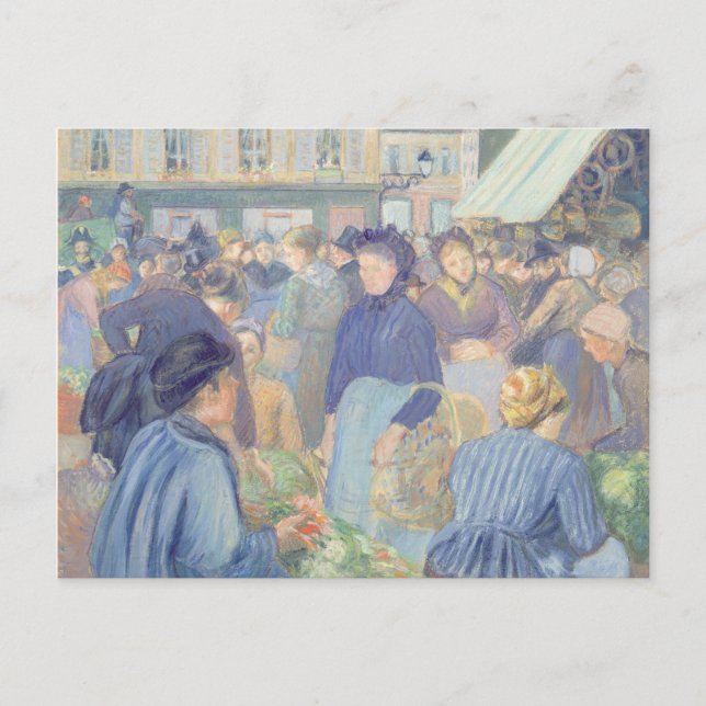 Camille Pissarro | Le Marche de Gisors Postcard (Front)