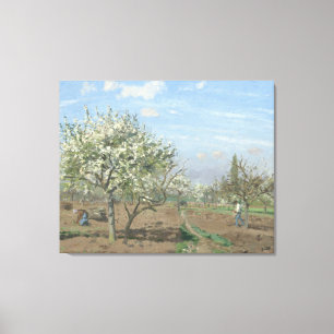 Camille Pissarro Orchard in Bloom Louveciennes Canvas Print