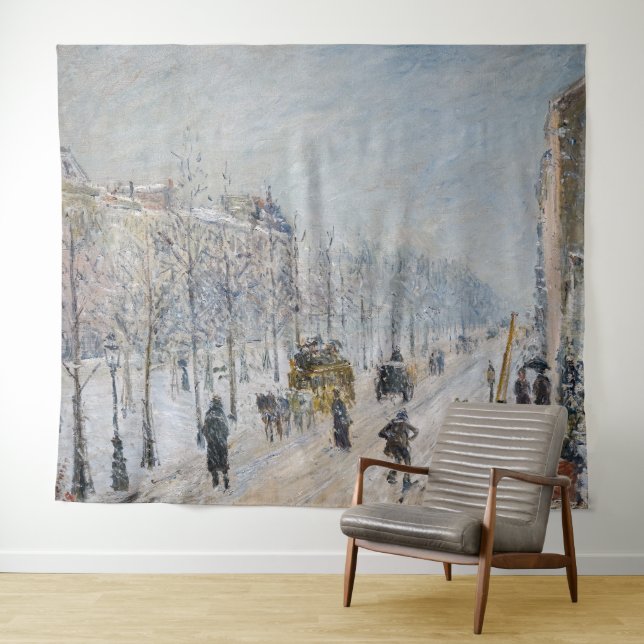 Camille Pissarro - Outer Boulevards, Snow Effect Tapestry (In Situ (Horizontal))