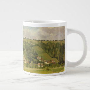 Camille Pissarro Paysage aux Patis, Pointoise Large Coffee Mug