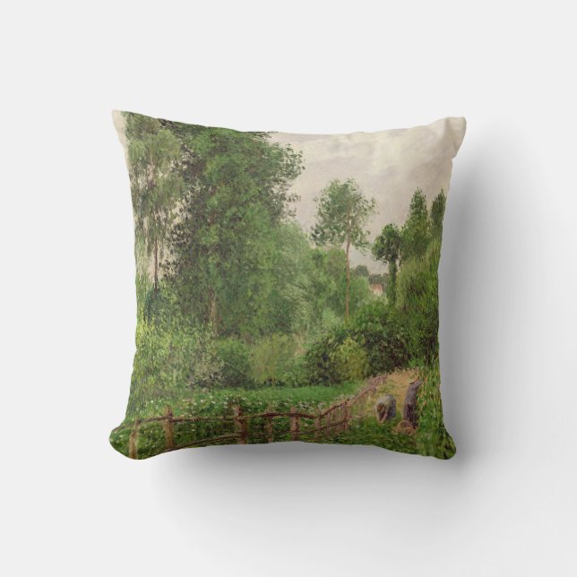 Camille Pissarro | Paysage, temps gris a Eragny Cushion (Front)