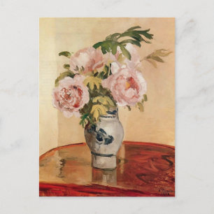 Camille Pissarro- Pink Peonies Postcard