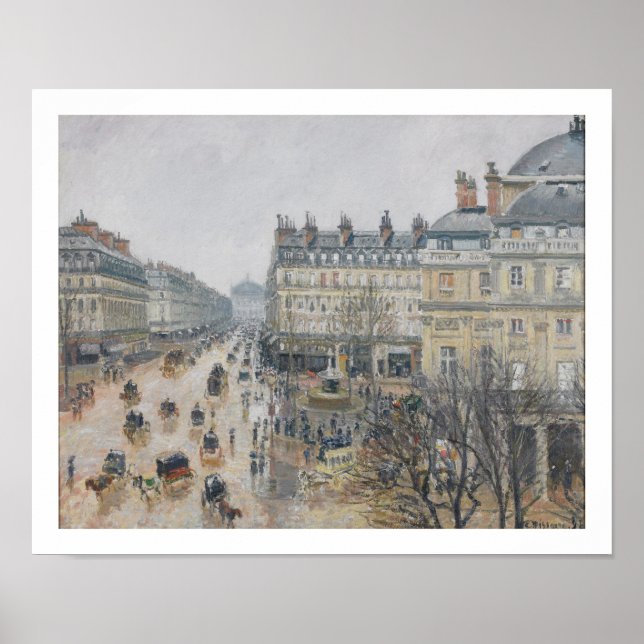 Camille Pissarro | Place du Theatre Francais, Pari Poster (Front)