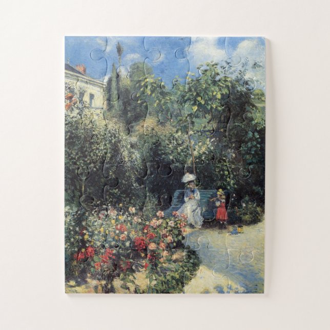 Camille Pissarro Pontoise Garden Jigsaw Puzzle (Vertical)