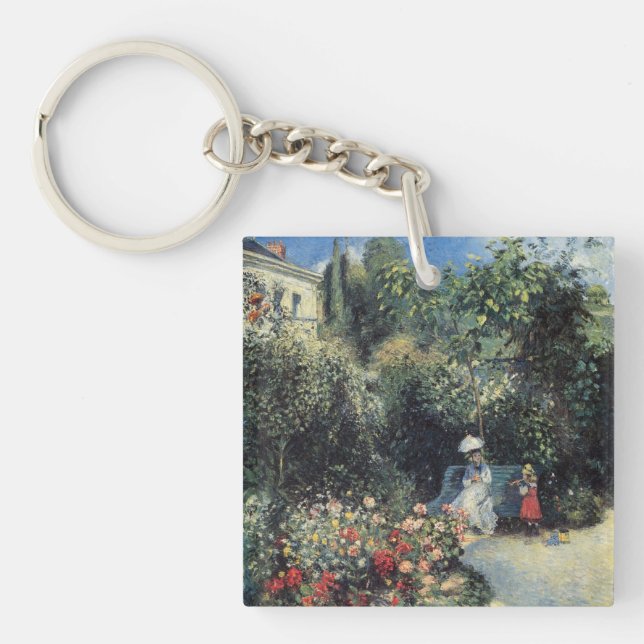 Camille Pissarro Pontoise Garden Key Ring (Front)