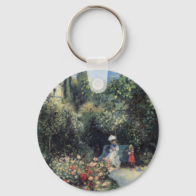 Camille Pissarro Pontoise Garden Key Ring (Front)