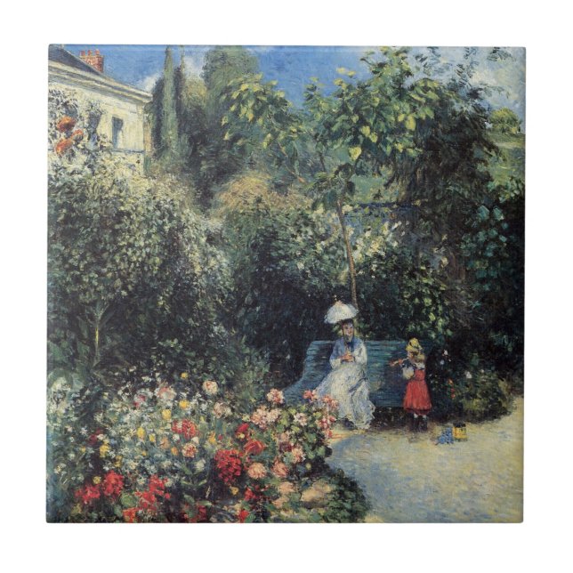 Camille Pissarro Pontoise Garden Tile (Front)