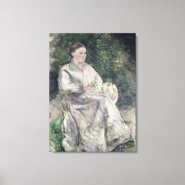 Camille Pissarro | Portrait of Julie Velay, Wife o Canvas Print (Front)