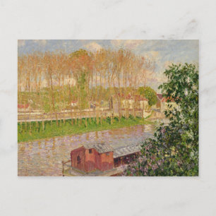 Camille Pissarro Sunset at Moret-sur-Loing, 1901 Postcard