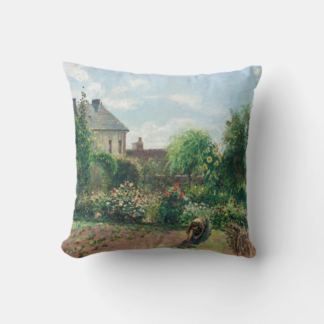 Camille Pissarro The Artist's Garden at Eragny Cushion (Front)