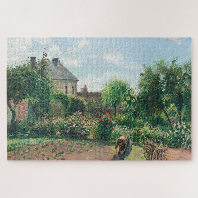 Camille Pissarro The Artist's Garden at Eragny  Jigsaw Puzzle (Horizontal)