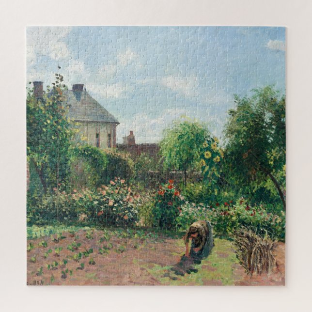 Camille Pissarro The Artist's Garden at Eragny Jigsaw Puzzle (Vertical)