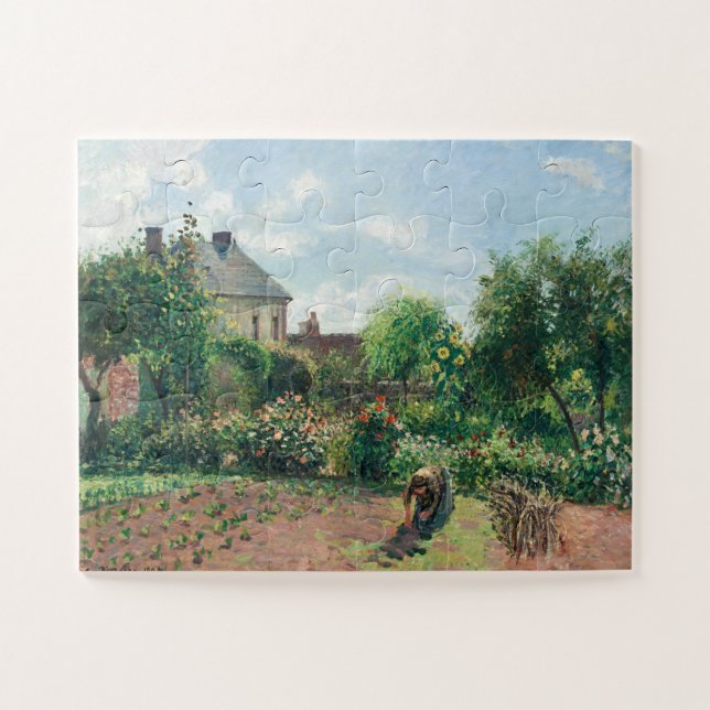 Camille Pissarro The Artist's Garden at Eragny Jigsaw Puzzle (Horizontal)