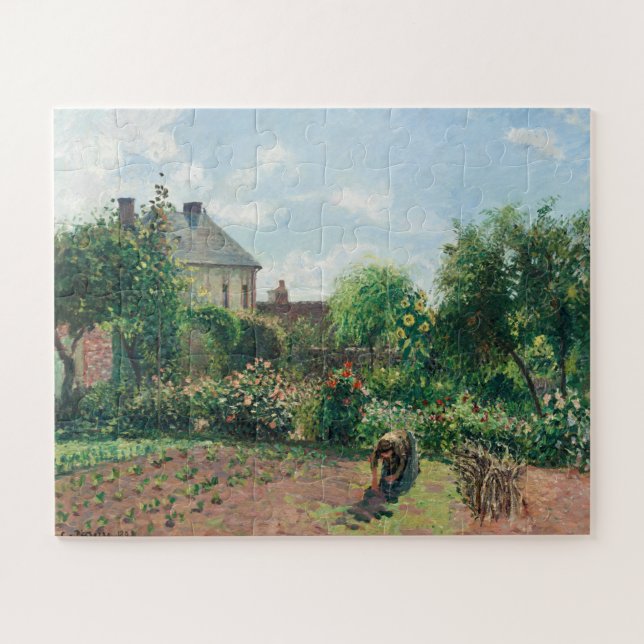 Camille Pissarro The Artist's Garden at Eragny Jigsaw Puzzle (Horizontal)