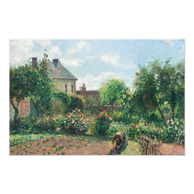 Camille Pissarro The Artist's Garden at Eragny Photo Print (Front)