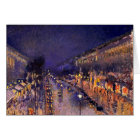 Camille Pissarro The Boulevard Montmartre At Night