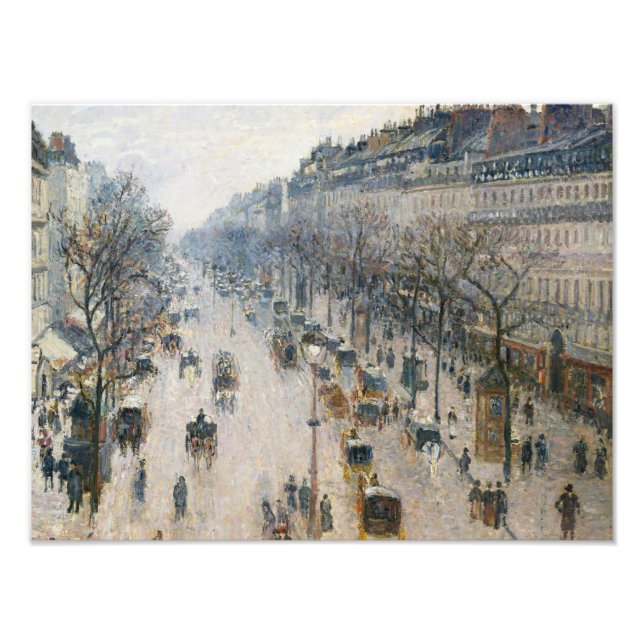 Camille Pissarro - The Boulevard Montmartre Photo Print (Front)