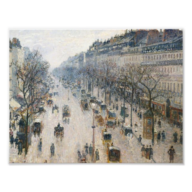 Camille Pissarro - The Boulevard Montmartre Photo Print (Front)