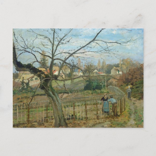 Camille Pissarro | The Fence, 1872 (oil on canvas) Postcard (Front)