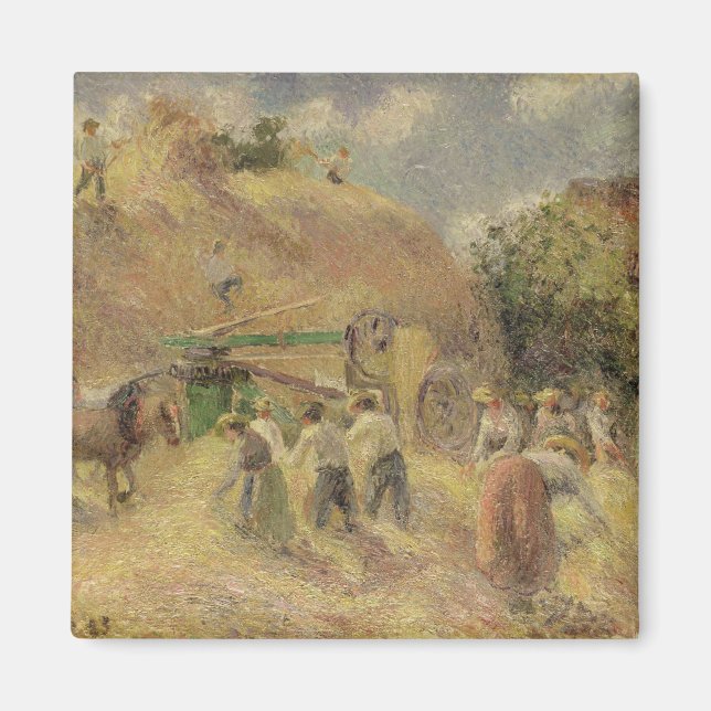 Camille Pissarro | The Harvest, 1883 Magnet (Front)