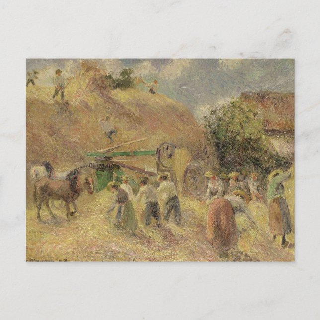 Camille Pissarro | The Harvest, 1883 Postcard (Front)