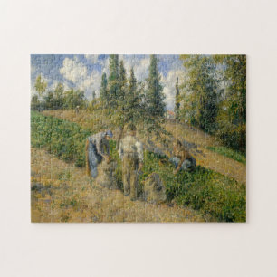 Camille Pissarro The Harvest, Pontoise Jigsaw Puzzle