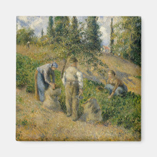 Camille Pissarro   The Harvest, Pontoise Magnet