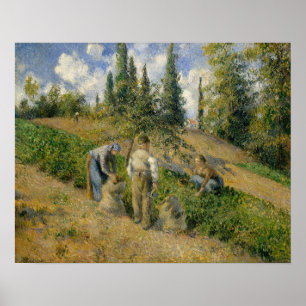 Camille Pissarro   The Harvest, Pontoise Poster
