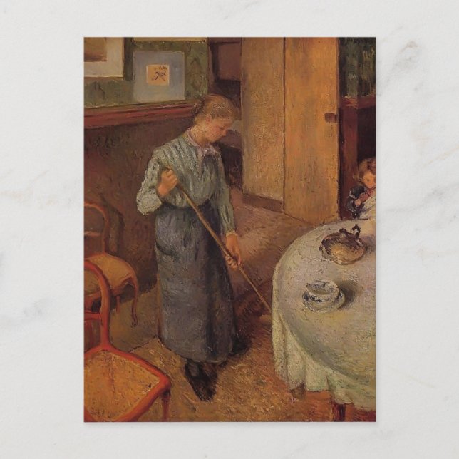 Camille Pissarro- The Little Country Maid Postcard (Front)