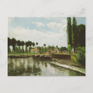 Camille Pissarro   The Lock at Pontoise Postcard