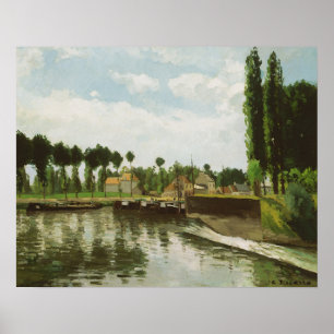 Camille Pissarro The Lock at Pontoise Poster