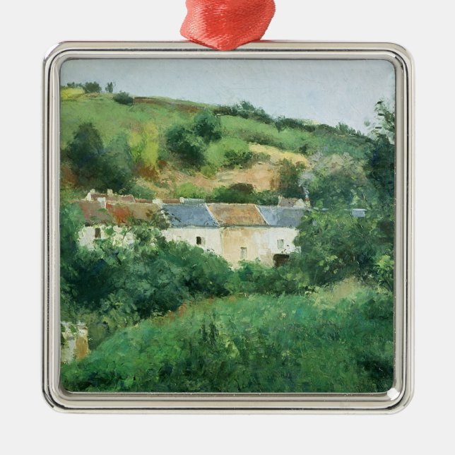 Camille Pissarro | The Path in the Village, 1875 Metal Tree Decoration (Front)