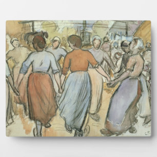 Camille Pissarro The Round, c.1884 (w/c on paper Plaque