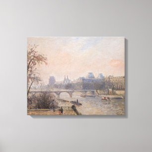 Camille Pissarro - The Seine and the Louvre Canvas Print