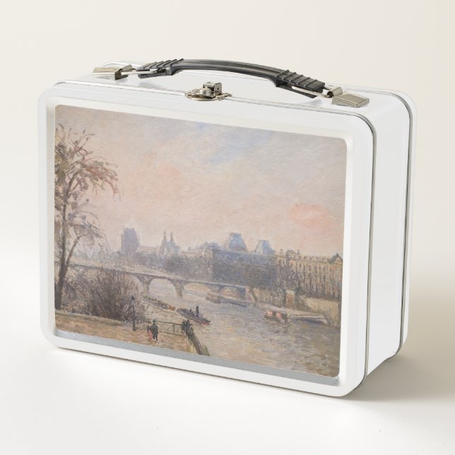 Camille Pissarro - The Seine and the Louvre Metal Lunch Box (Front)