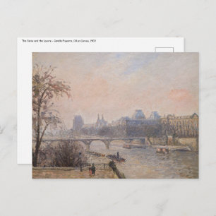 Camille Pissarro - The Seine and the Louvre Postcard