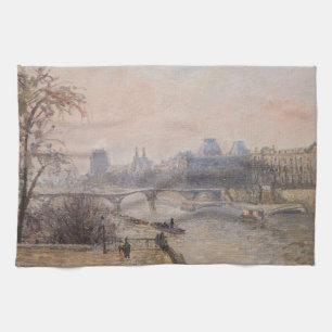 Camille Pissarro - The Seine and the Louvre Tea Towel