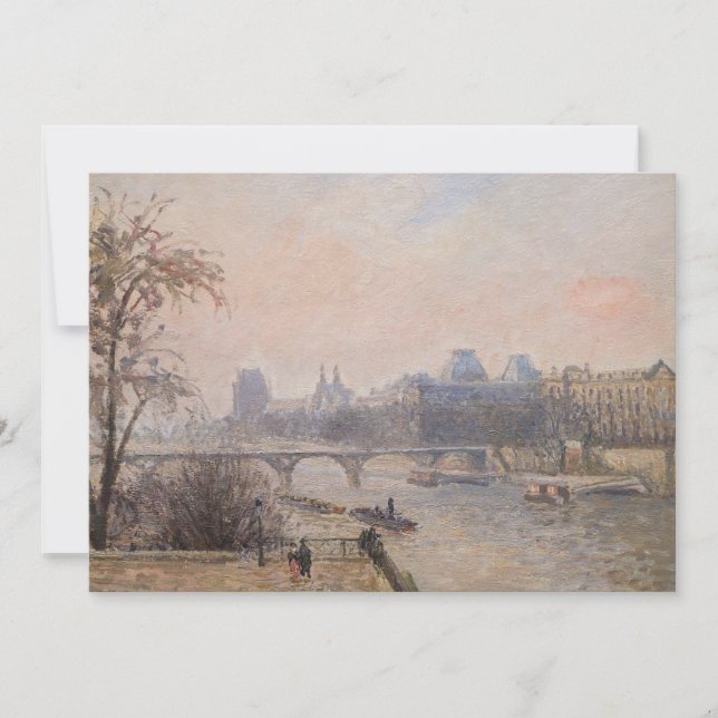 Camille Pissarro - The Seine and the Louvre Thank You Card (Front)